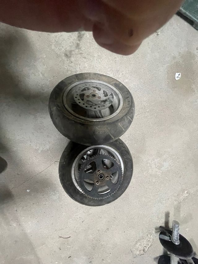 Ruedas Mini Moto Scooter, mini vespa con Disco