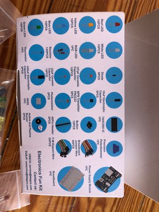 Kit electrónica para principiantes sin usar