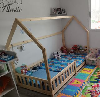Cama Cabaña Infantil Madera