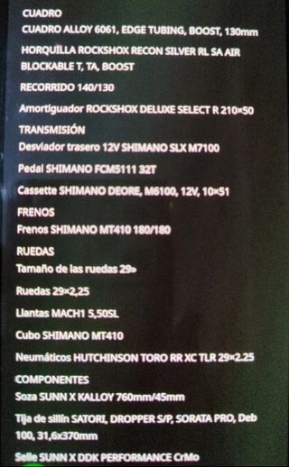 Bicicleta Sunn Kern AM S2 29" Talla M
