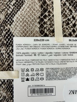 Conjunto Zara Home: Capa Edredom e Fronha