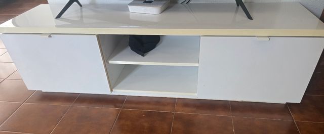 Mueble TV Blanco y Negro