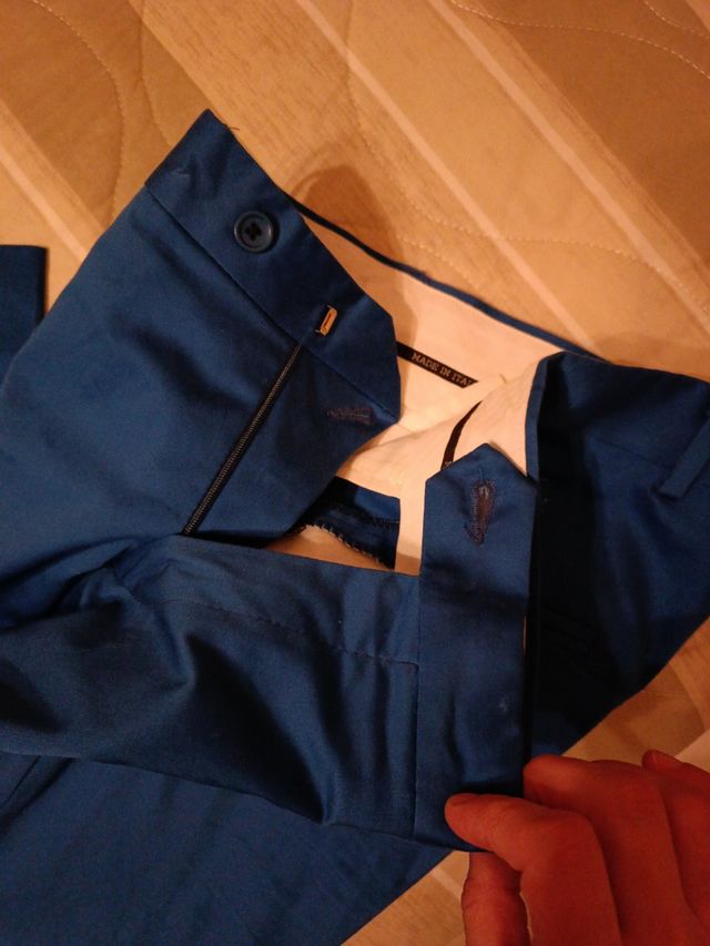 Abito uomo blu(elettrico)con strass