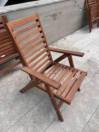 Mesa y Sillas Terraza Madera 