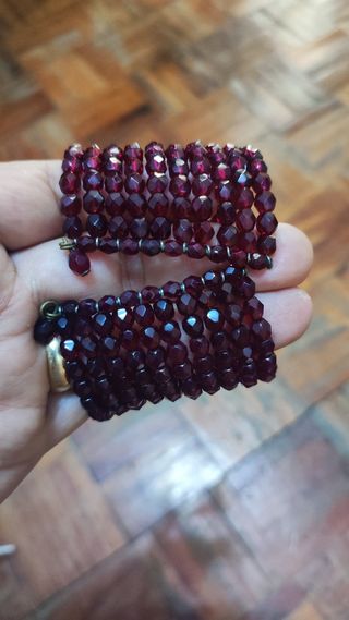 Pulsera de Granate hecha de 320 Piedras original 