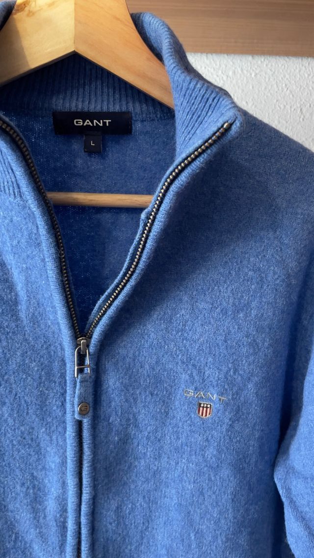 Jersey Gant Azul Cremallera