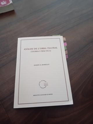 Anàlisi de l'obra teatral (Teoria i pràctica)