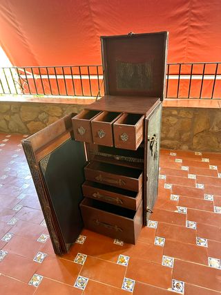 Baúl Maleta Armario Vintage Cajonera