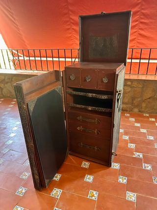 Baúl Maleta Armario Vintage Cajonera