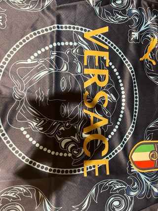 Camiseta Versace Italia Azul y Dorado