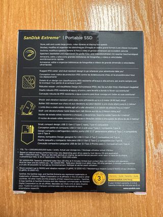 SanDisk Extreme SSD Portátil 1TB