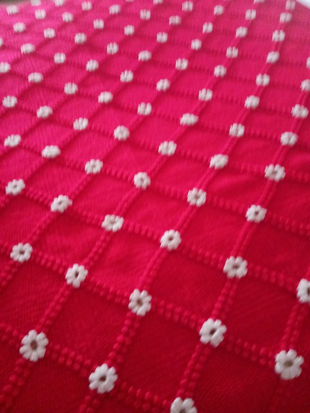 Manta o sobrecama ganchillo 1,5x1,5m