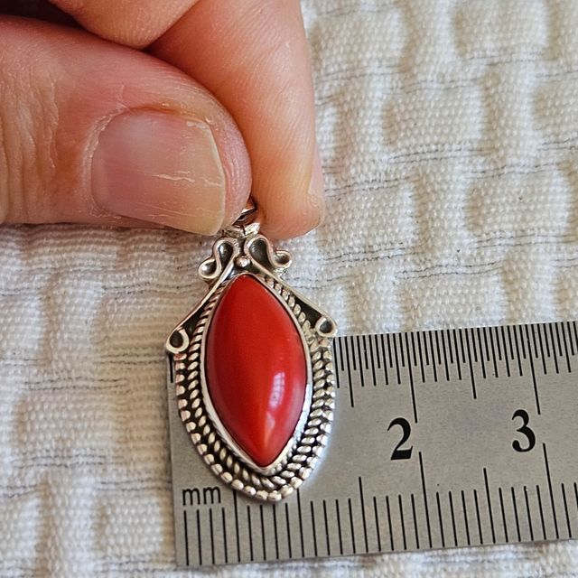 Colgante Plata 925 coral