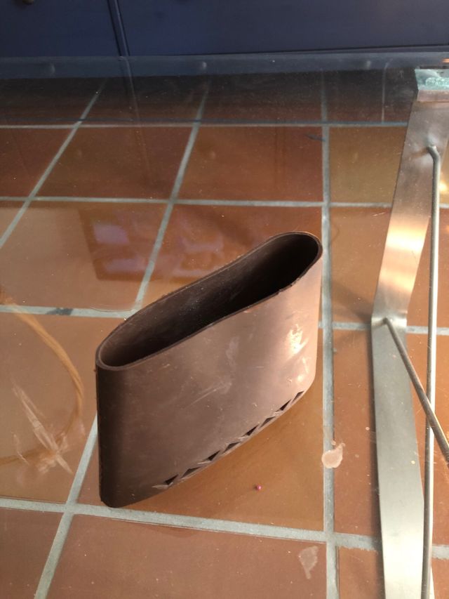 cantonera calcetín de goma. grosor un cm