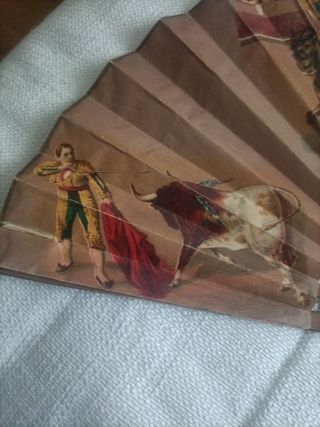 Abanico taurino años 40