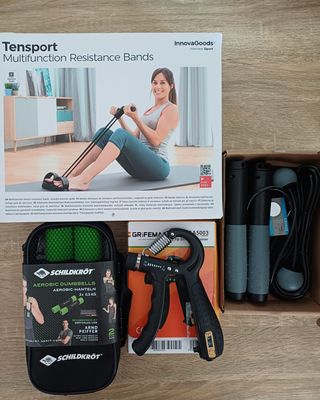 Pack Fitness: Pesas Schildkröt Cuerda Inalambrica