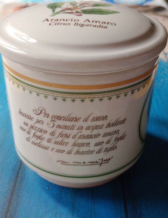 Tazza tisana ceramica Arancio Amaro