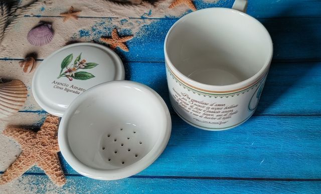 Tazza tisana ceramica Arancio Amaro