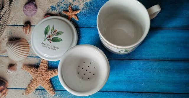 Tazza tisana ceramica Arancio Amaro