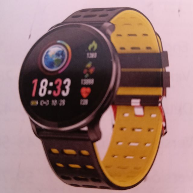 Smartwatch Negro y Amarillo