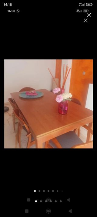 Mesa de comedor con 6 sillas