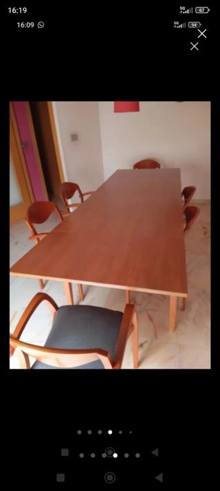 Mesa de comedor con 6 sillas