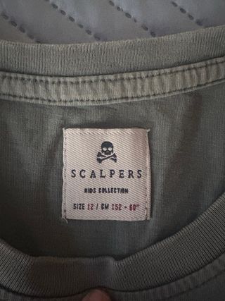 Camiseta niño Scalpers verde oscura
talla 12