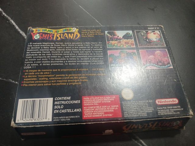Juego Super Nintendo Yoshi's Island