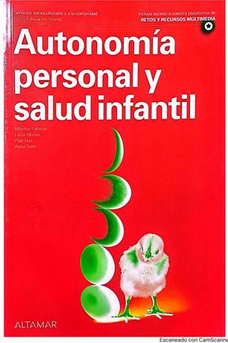Libro autonomía personal y salud infantil