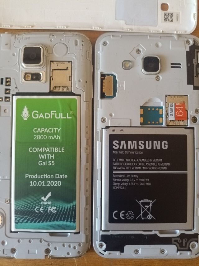 Samsung Galaxy J3 e S5