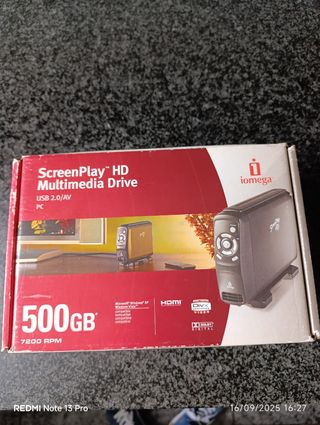 Disco Duro Externo iomega 500GB