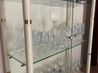 Conjunto Muebles Salón Beige y Dorado