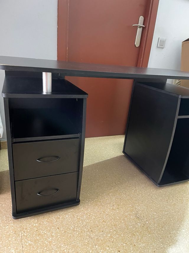 Escritorio Negro Dormitorio