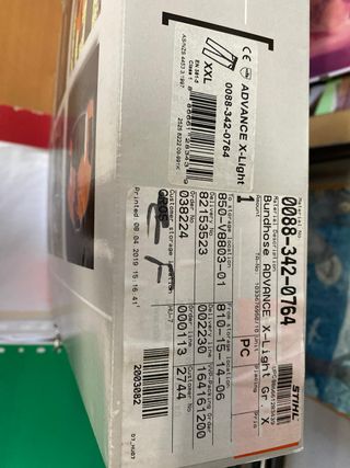 Pantaloni Stihl Advance X-Light XXL Nero