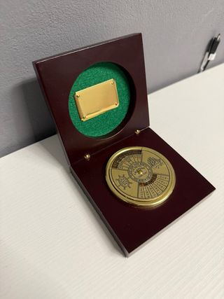 Calendario Perpetuo Ottone con Custodia Legno