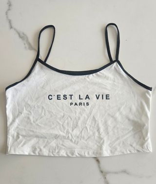 Top tirantes Shein C'est la vie Talla S