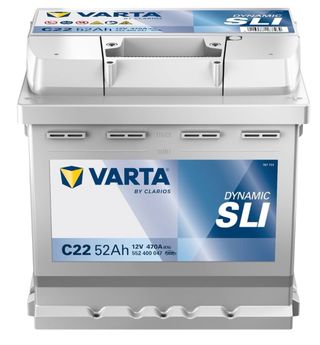 Batería NUEVA SIN USAR Coche Varta C22 52Ah 470A