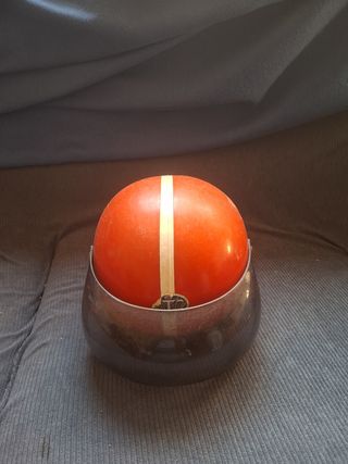Casco Moto Vintage Rojo