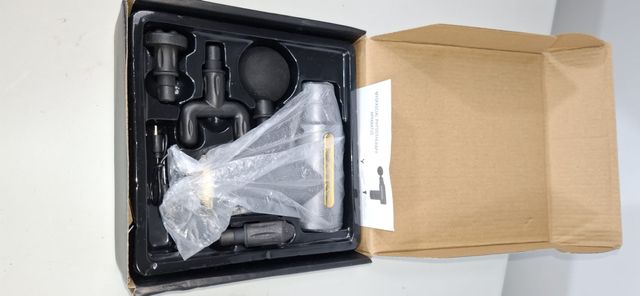 Pistola de Masaje Gris con Accesorios