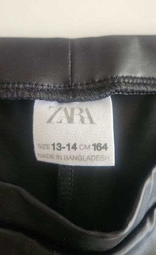 Pantalón Zara Negro Talla 13/14 Años
