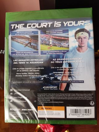 Juego Tennis World Tour Xbox One Precintado