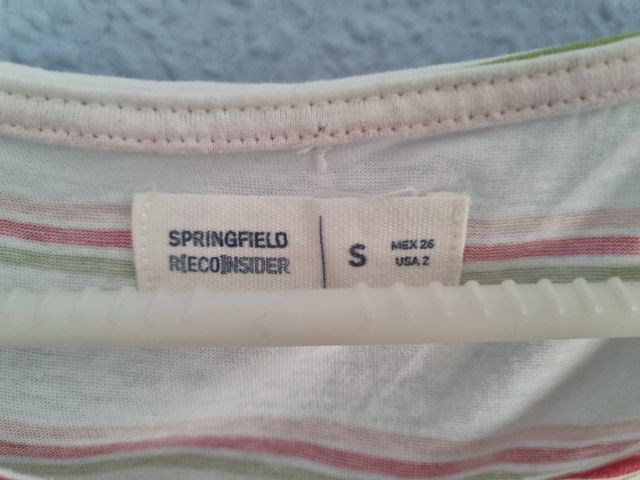 Camiseta tirantes mujer Springfield talla S