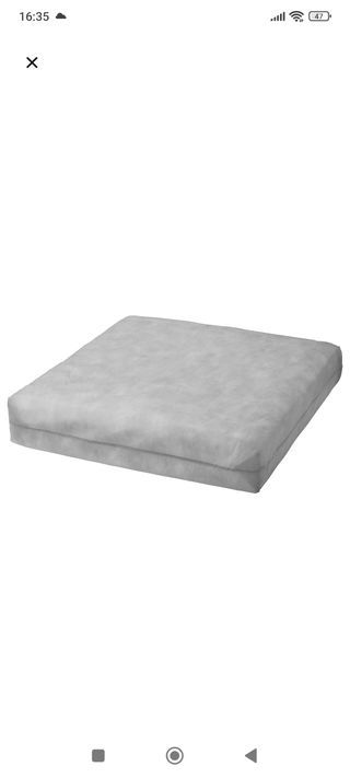 Cojín Asiento Exterior Gris Duvholmen Ikea