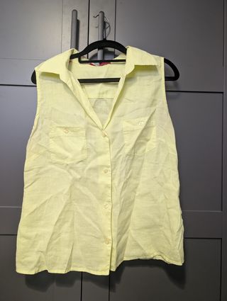 Camisa sin mangas para mujer