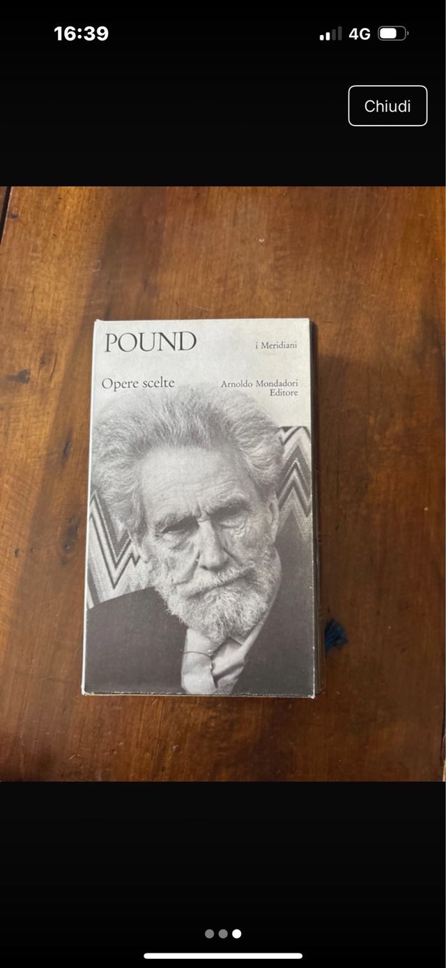 Pound Opere Scelte I Meridiani