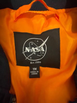 Chaqueta Bomber NASA Azul