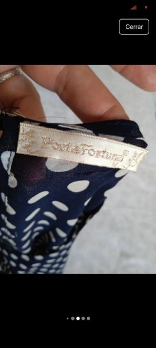 Blusa de mujer con lunares talla M