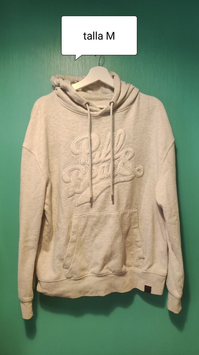 Sudadera beige talla M