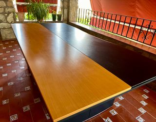 Mesa de despacho Bordonabe madera y metal