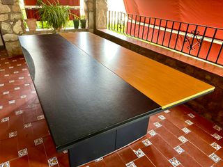 Mesa de despacho Bordonabe madera y metal